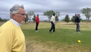 Enjoying A Round Of Golf